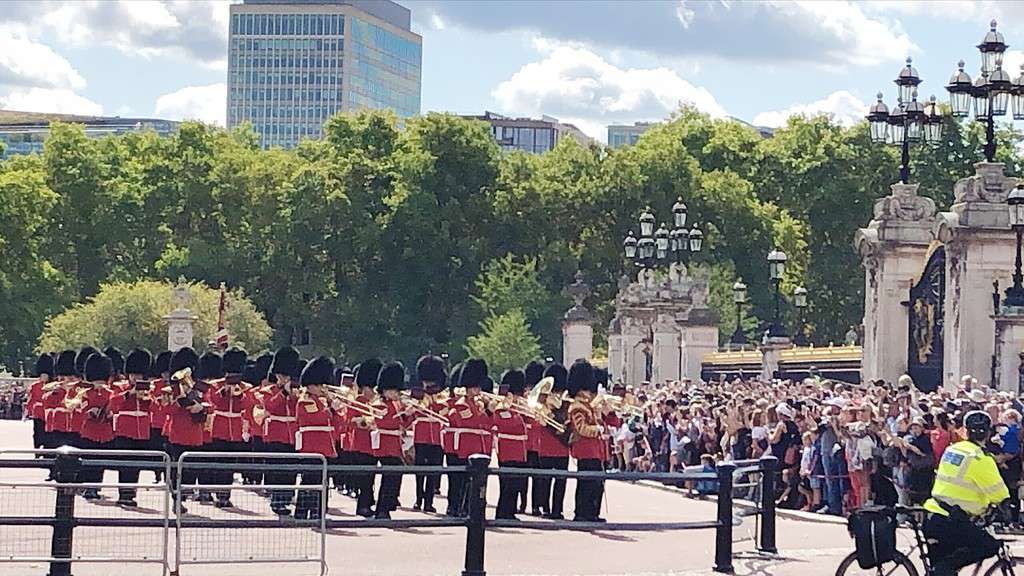 The Changing of the Guard at Buckingham Palace, London, UK