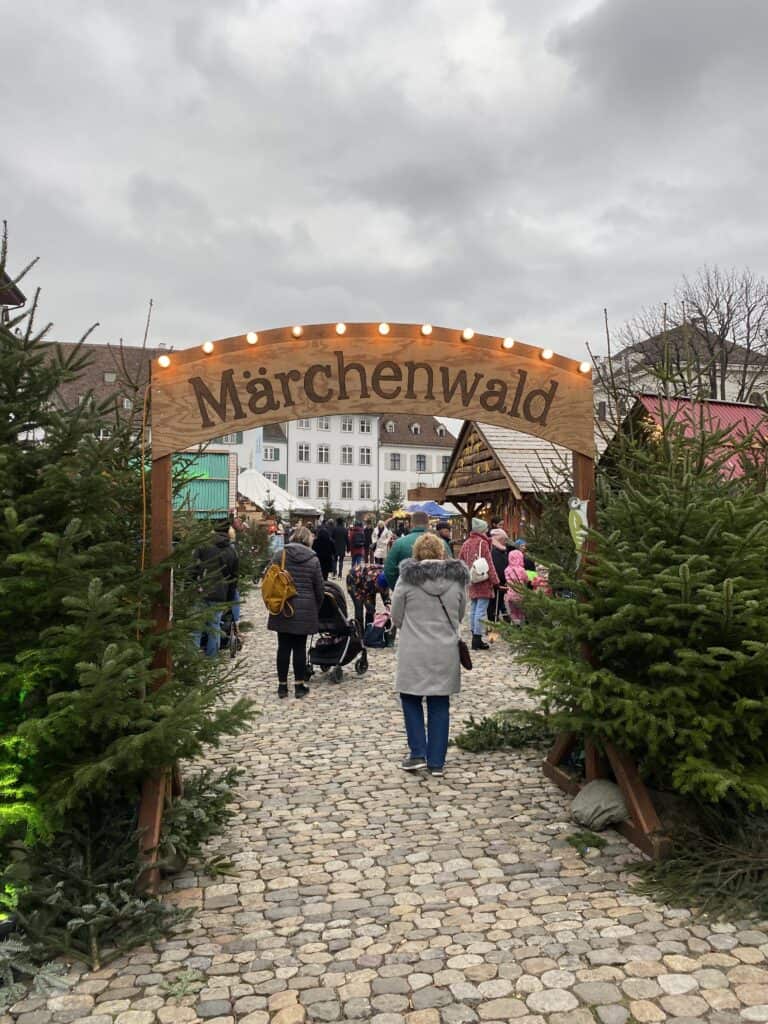 Entrance to the Kids Christmas Market next to Basler Cathedral