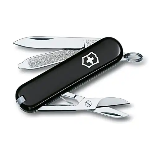 Victorinox Swiss Army Classic SD Pocket Knife, Black, 58mm