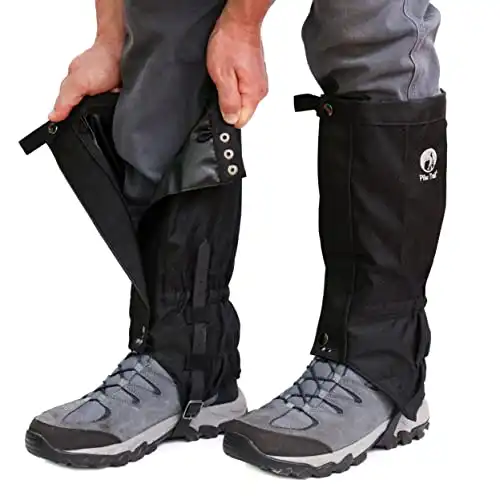 Pike Trail Leg and Ankle Gaiters for Men and Women - Waterproof Boot Covers - for Hiking, Research Field Trips, Outdoor Trail Use, Snow - Adjustable Closures