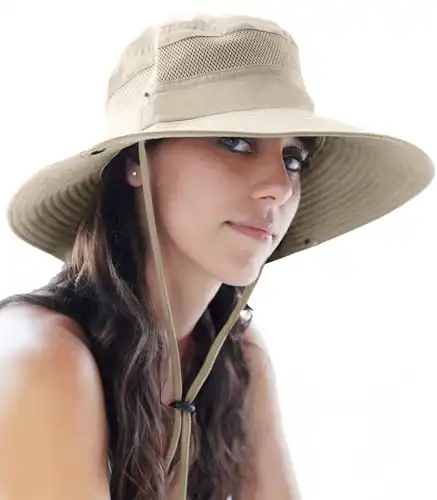 Wide Brim Sun Hat for Womens and Mens Sun Hats - UV Protection