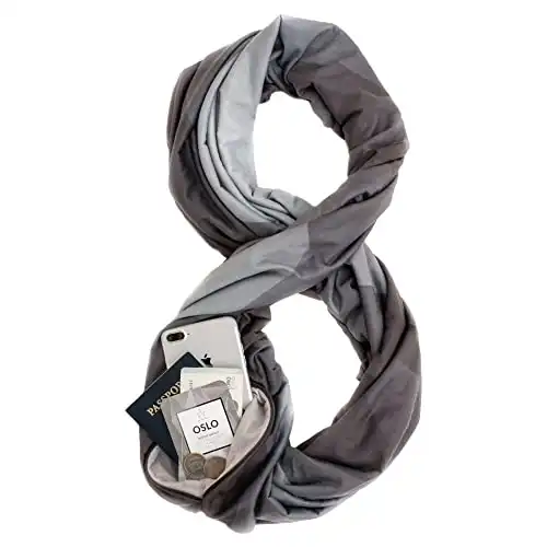 Infinity Scarf with Pocket - Stylish and Lightweight Pocket