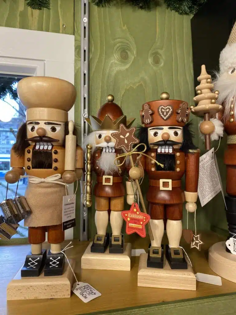 Nutcrackers were one of the many items that you could buy at the Markets. There were all kinds of varieties. 