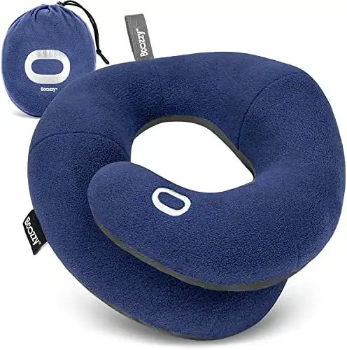 Neck Pillow for Travel Provides Double Support to The Head, Neck, and Chin in Any Sleeping Position