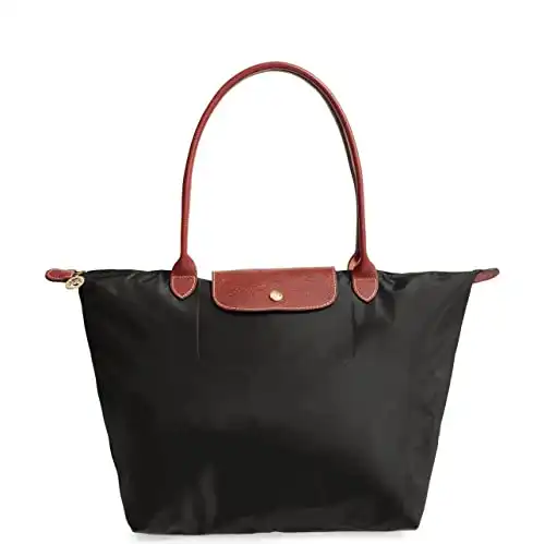 Longchamp Le Pliage Large Shoulder Tote Bag Black