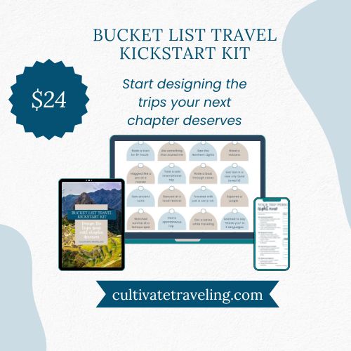 Kickstart your adventures with the $24 Bucket List Travel Kit! Featuring a 3 Day London Flexible Itinerary PDF, this kit on cultivatetraveling.com helps you plan future trips on any device—tablet, computer, or phone.